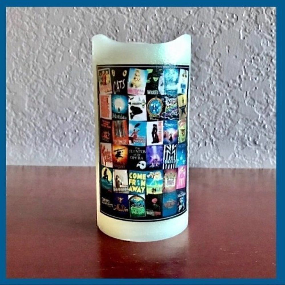 *30off3* 🕯Broadway Musical Theater Flameless Candle‎